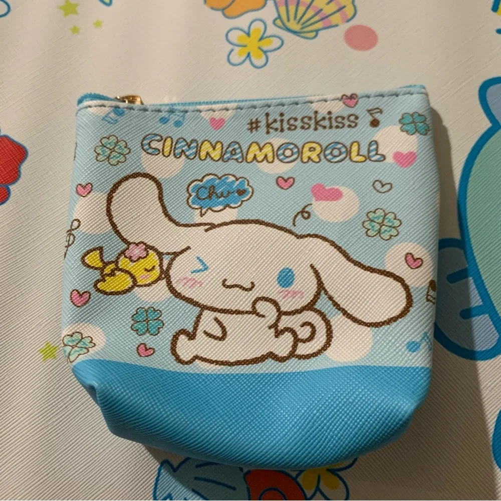 Cinnamoroll Blue Double Sided Design Zip Coin Purse